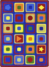 Joy Carpets Kid Essentials Seeking Shapes Multi